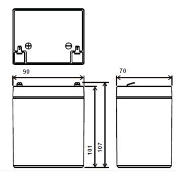 AKUMULATOR 12V/5AH-MW