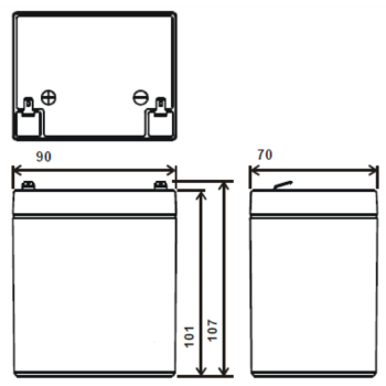 AKUMULATOR 12V/5AH-MWS