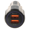 ŁADOWARKA SAMOCHODOWA USB 5V/3.1A/2XUSB-QUICK3.0/CAR