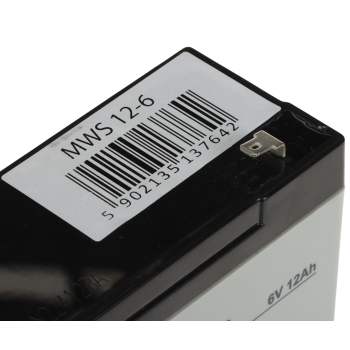 AKUMULATOR 6V/12AH-MWS MW Power