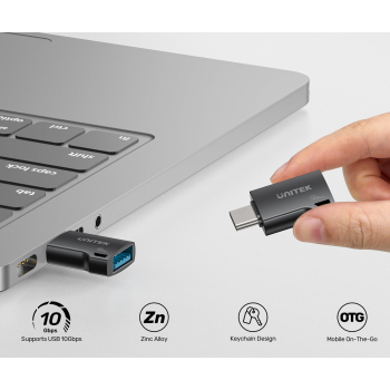 PRZEJŚCIE A1048ABK01 WTYK USB-C / GNIAZDO USB-A UNITEK