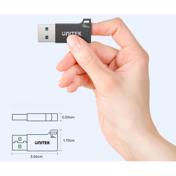 PRZEJŚCIE A1049ABK01 WTYK USB-A / GNIAZDO USB-C UNITEK