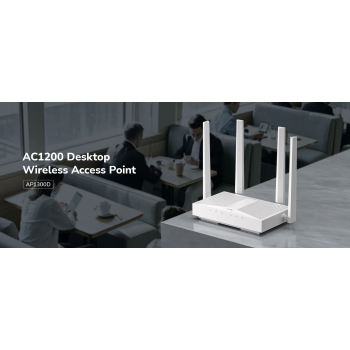 PUNKT DOSTĘPOWY AP1300D Wi-Fi 5 2.4 GHz, 5 GHz 300 Mb/s + 867 Mb/s CUDY