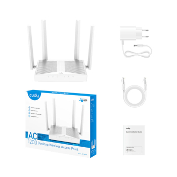 PUNKT DOSTĘPOWY AP1300D Wi-Fi 5 2.4 GHz, 5 GHz 300 Mb/s + 867 Mb/s CUDY