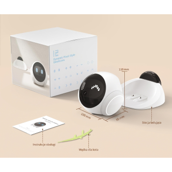 INTELIGENTNY ROBOT Z KAMERĄ MOBILNĄ APTI-PET1-TUYA - 1080p APTI