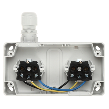 GNIAZDO NATYNKOWE PODWÓJNE AQUANT-2K-G2/V1/EPN 250 V AC 16 A IP65 Elektro-Plast