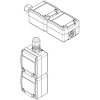 GNIAZDO NATYNKOWE PODWÓJNE AQUANT-2K-G2/V2/EPN 250 V AC 16 A IP65 Elektro-Plast Nasielsk