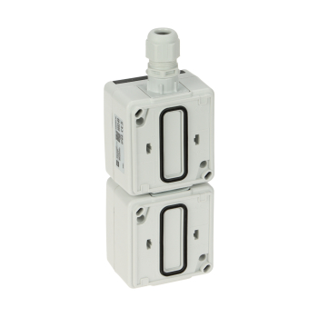 GNIAZDO NATYNKOWE PODWÓJNE AQUANT-2K-G2/V2/EPN 250 V AC 16 A IP65 Elektro-Plast Nasielsk