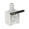 GNIAZDO NATYNKOWE POJEDYNCZE AQUANT-G1/EPN-V2 250 V AC 16 A IP65 Elektro-Plast