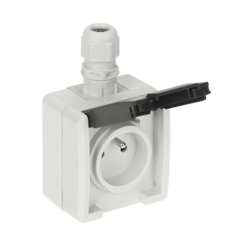 GNIAZDO NATYNKOWE POJEDYNCZE AQUANT-G1/EPN-V2 250 V AC 16 A IP65 Elektro-Plast