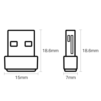 KARTA WLAN USB ARCHER-T2U-NANO 200 Mb/s @ 2.4 GHz, 433 Mb/s @ 5 GHz TP-LINK