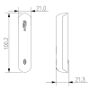 BEZPRZEWODOWY KONTAKTRON ARD323-W2(868) DAHUA