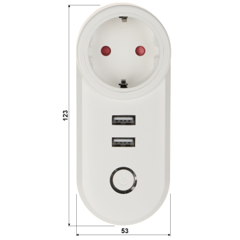 INTELIGENTNE GNIAZDO ELEKTRYCZNE ATLO-P1U2-TUYA Wi-Fi, Tuya Smart