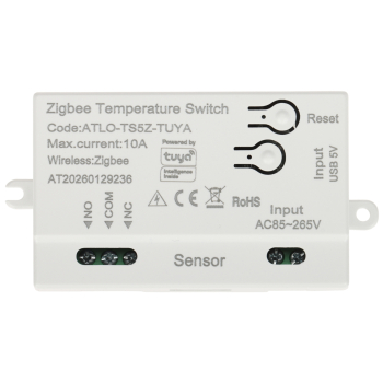 INTELIGENTNY PRZEŁĄCZNIK Z POMIAREM TEMPERATURY ATLO-TS5Z-TUYA ZigBee, Tuya Smart ATLO