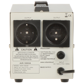 STABILIZATOR NAPIĘCIA SIECIOWEGO AVR-1000VA VOLT Polska
