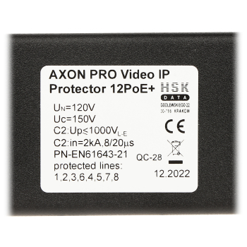 OGRANICZNIK PRZEPIĘĆ AXON-PRO-IP-12POE+