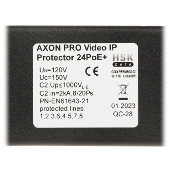 OGRANICZNIK PRZEPIĘĆ AXON-PRO-IP-24POE+