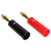 PARA WTYKÓW BANANOWYCH BAN-PLUG-V2 CZERWONY + CZARNY PROLINK