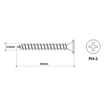 WKRĘTY DO PŁYT KARTONOWO-GIPSOWYCH BGD-35055*P50 KLIMAS
