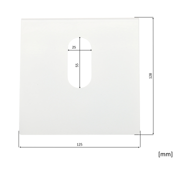 BLACHA MONTAŻOWA KĄTOWA BM-125X125/W