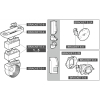 KORPUS MODUŁOWEGO UCHWYTU DO CZUJEK RUCHU BRACKET-E-1 SATEL