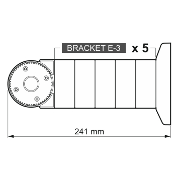DYSTANS DLA MODUŁOWEGO UCHWYTU DO CZUJEK RUCHU BRACKET-E-3 SATEL