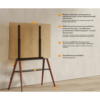 PODŁOGOWY UCHWYT MONITORA BRATECK-FS36-46F-02 BRATECK