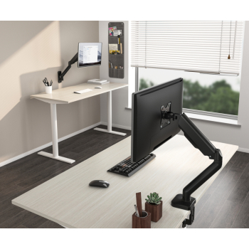 UCHWYT BIURKOWY DO MONITORA, NA SPRĘŻYNIE MECHANICZNEJ BRATECK-LDT46-C012E BRATECK