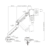 UCHWYT BIURKOWY MONITORA BRATECK-LDT69-C012 BRATECK