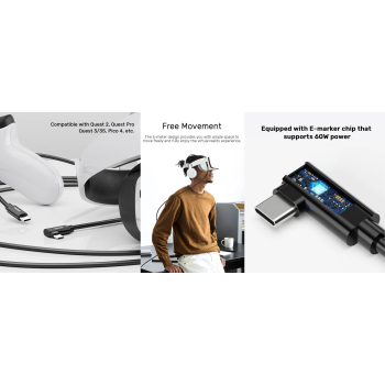 PRZEWÓD KĄTOWY C14094ABK01-5M USB-C/USB-C 5.0 m UNITEK