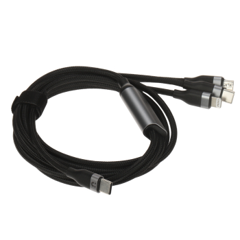 PRZEWÓD 3 W 1 C14101AGY01-1.5M USB-C/USB-C, LIGHTNING, MICRO-USB 1.5 m UNITEK