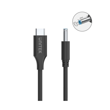 KABEL ZASILAJĄCY C14117BK-1.8M DC Jack 4.5 x 3.0 / USB-C 1.8 m UNITEK