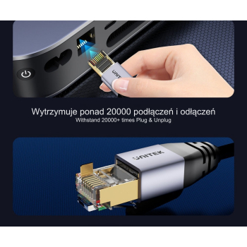 PATCHCORD C18149AGY03-20M S/FTP KAT. 8, 20 m UNITEK