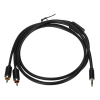 PRZEWÓD C19021BK03 2 x CINCH / Jack TRS 3.5 mm 1.5 m UNITEK