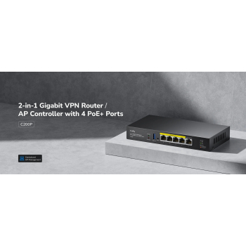 ROUTER VPN C200P 4 PoE CUDY