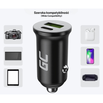 ŁADOWARKA SAMOCHODOWA USB CADM-GC-38AC Green Cell