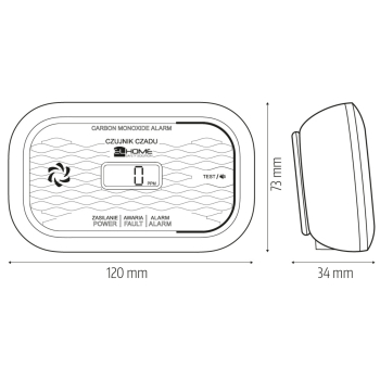 CZUJKA TLENKU WĘGLA (CZADU) CD-18A2V2300/B EL HOME