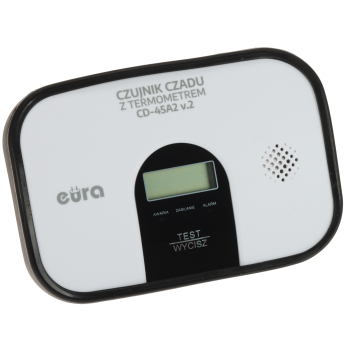 CZUJKA TLENKU WĘGLA (CZADU) Z TERMOMETREM CD-45A2/V2 EURA