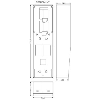 OBUDOWA NATYNKOWA CDN-P2-L-NT ACO