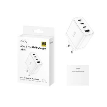 ŁADOWARKA SIECIOWA USB CH70_EU 65 W GaN CUDY