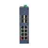 ZARZĄDZALNY SWITCH PRZEMYSŁOWY POE CHS4412-8GT-125 8-PORTOWY + 4X SFP DAHUA