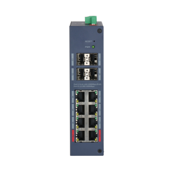 ZARZĄDZALNY SWITCH PRZEMYSŁOWY POE CHS4412-8GT-125 8-PORTOWY + 4X SFP DAHUA