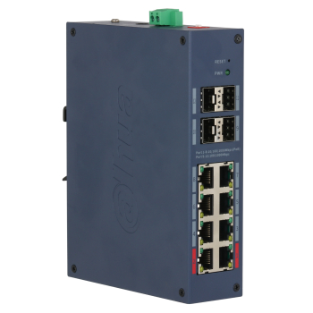 ZARZĄDZALNY SWITCH PRZEMYSŁOWY POE CHS4412-8GT-125 8-PORTOWY + 4X SFP DAHUA