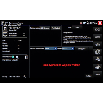 WIELOFUNKCYJNY TESTER CCTV CS-H7-50H-S2