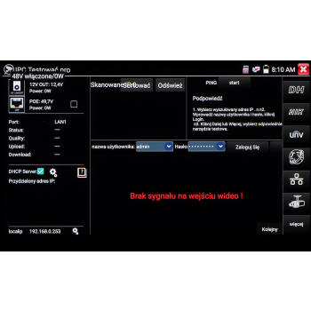 WIELOFUNKCYJNY TESTER CCTV CS-H7-50H-S2