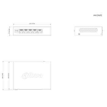 SWITCH POE CS4005-4ET1GT-36 4-PORTOWY DAHUA