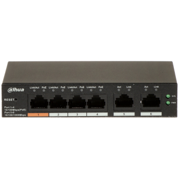SWITCH POE CS4006-4ET-60 4-PORTOWY DAHUA