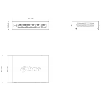 SWITCH POE CS4006-4ET2GT-60 4-PORTOWY DAHUA