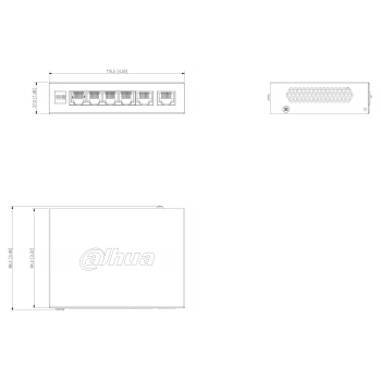 SWITCH POE CS4006-4GT-60-V2 4-PORTOWY DAHUA