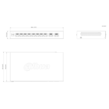 SWITCH POE CS4010-8ET2GT-60 8-PORTOWY DAHUA